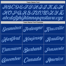 Загрузить изображение в средство просмотра галереи, Custom Royal Light Blue Authentic Throwback Basketball Jersey