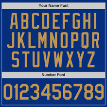 Загрузить изображение в средство просмотра галереи, Custom Royal Old Gold Authentic Throwback Basketball Jersey