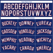 Load image into Gallery viewer, Custom Royal White-Red Authentic Baseball Jersey