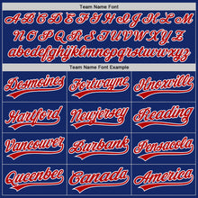 Load image into Gallery viewer, Custom Royal Red-White Authentic Baseball Jersey