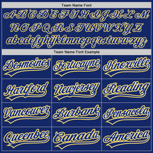 Load image into Gallery viewer, Custom Royal White-Yellow Authentic Baseball Jersey