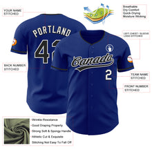 Laden Sie das Bild in den Galerie-Viewer, Custom Royal Black-White Authentic Baseball Jersey
