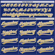 Load image into Gallery viewer, Custom Royal Old Gold-White Authentic Baseball Jersey