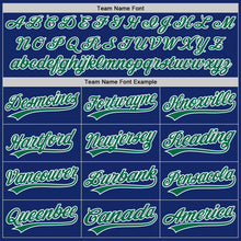 Load image into Gallery viewer, Custom Royal Kelly Green-White Authentic Baseball Jersey