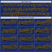 Загрузить изображение в средство просмотра галереи, Custom Royal Black-Old Gold Authentic Baseball Jersey