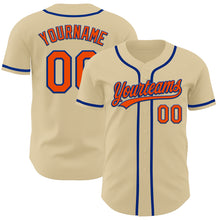 Загрузить изображение в средство просмотра галереи, Custom Sand Orange-Royal Authentic Baseball Jersey