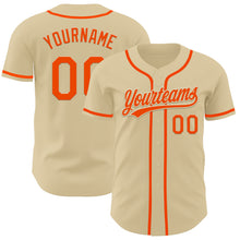 Загрузить изображение в средство просмотра галереи, Custom Sand Orange Authentic Baseball Jersey