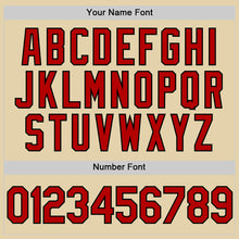 Загрузить изображение в средство просмотра галереи, Custom Sand Red-Black Authentic Baseball Jersey