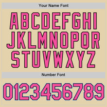 Загрузить изображение в средство просмотра галереи, Custom Sand Pink Black-Light Blue Authentic Baseball Jersey