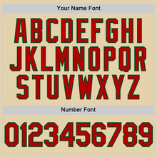 Загрузить изображение в средство просмотра галереи, Custom Sand Red-Green Authentic Baseball Jersey