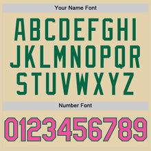 Загрузить изображение в средство просмотра галереи, Custom Sand Pink-Kelly Green Authentic Baseball Jersey