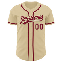 Загрузить изображение в средство просмотра галереи, Custom Sand Crimson Authentic Baseball Jersey