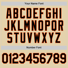 Загрузить изображение в средство просмотра галереи, Custom Sand Black-Orange Authentic Baseball Jersey