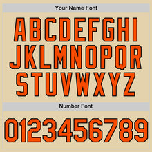 Загрузить изображение в средство просмотра галереи, Custom Sand Orange-Black Authentic Baseball Jersey