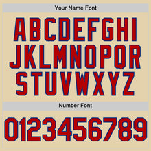 Загрузить изображение в средство просмотра галереи, Custom Sand Red-Royal Authentic Baseball Jersey