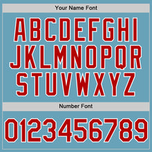 Load image into Gallery viewer, Custom Shadow Blue Red-White Authentic Baseball Jersey