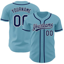 Загрузить изображение в средство просмотра галереи, Custom Shadow Blue Navy-White Authentic Baseball Jersey
