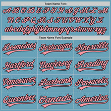 Загрузить изображение в средство просмотра галереи, Custom Shadow Blue Medium Pink-Black Authentic Baseball Jersey