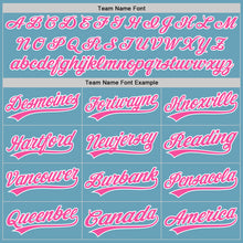 Загрузить изображение в средство просмотра галереи, Custom Shadow Blue Pink-White Authentic Baseball Jersey