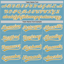 Загрузить изображение в средство просмотра галереи, Custom Shadow Blue Old Gold-White Authentic Baseball Jersey