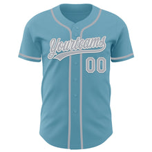Загрузить изображение в средство просмотра галереи, Custom Shadow Blue Gray-White Authentic Baseball Jersey