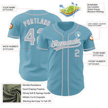 Загрузить изображение в средство просмотра галереи, Custom Shadow Blue Gray-White Authentic Baseball Jersey