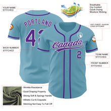 Загрузить изображение в средство просмотра галереи, Custom Shadow Blue Purple-White Authentic Baseball Jersey