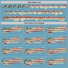 Load image into Gallery viewer, Custom Shadow Blue Vintage USA Flag-Cream Authentic Baseball Jersey