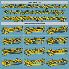 Загрузить изображение в средство просмотра галереи, Custom Shadow Blue Black-Yellow Authentic Baseball Jersey