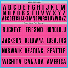 Load image into Gallery viewer, Custom Sky Blue Pink-Black Authentic Baseball Jersey