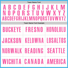 Laden Sie das Bild in den Galerie-Viewer, Custom Sky Blue Pink-White Authentic Baseball Jersey