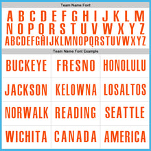 Laden Sie das Bild in den Galerie-Viewer, Custom Sky Blue Orange-White Authentic Baseball Jersey