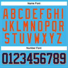 Charger l'image dans la galerie, Custom Sky Blue Navy-Orange Hockey Jersey