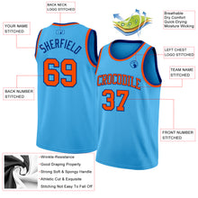 Charger l'image dans la galerie, Custom Sky Blue Orange-Royal Authentic Basketball Jersey