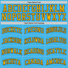 Charger l'image dans la galerie, Custom Sky Blue Navy-Gold Authentic Basketball Jersey