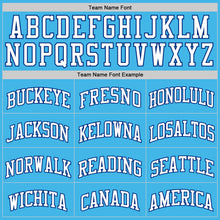 Загрузить изображение в средство просмотра галереи, Custom Sky Blue White-Royal Authentic Basketball Jersey