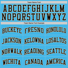 Charger l'image dans la galerie, Custom Sky Blue Black-Cream Authentic Basketball Jersey