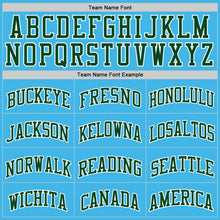 Загрузить изображение в средство просмотра галереи, Custom Sky Blue Green-White Authentic Basketball Jersey