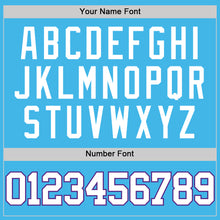 Загрузить изображение в средство просмотра галереи, Custom Sky Blue White-Purple Authentic Basketball Jersey