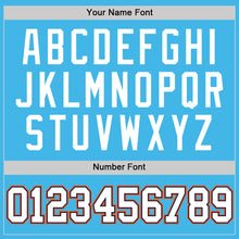 Charger l'image dans la galerie, Custom Sky Blue White Navy-Orange Authentic Basketball Jersey