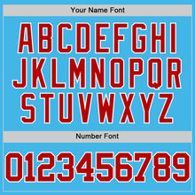 Charger l'image dans la galerie, Custom Sky Blue Red-White Authentic Basketball Jersey