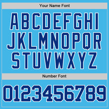 Charger l'image dans la galerie, Custom Sky Blue Royal-White Authentic Basketball Jersey