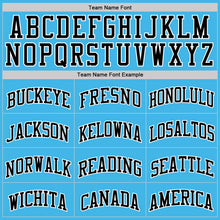 Charger l'image dans la galerie, Custom Sky Blue Black-White Authentic Basketball Jersey