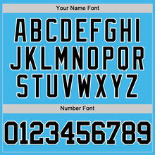 Charger l'image dans la galerie, Custom Sky Blue Black-White Authentic Basketball Jersey