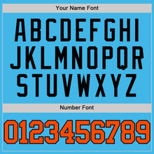 Загрузить изображение в средство просмотра галереи, Custom Sky Blue Orange-Black Authentic Basketball Jersey