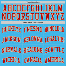 Charger l'image dans la galerie, Custom Sky Blue Red-Cream Authentic Basketball Jersey