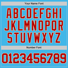 Charger l'image dans la galerie, Custom Sky Blue Red-Cream Authentic Basketball Jersey