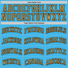 Загрузить изображение в средство просмотра галереи, Custom Sky Blue Old Gold-Black Authentic Basketball Jersey