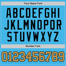 Загрузить изображение в средство просмотра галереи, Custom Sky Blue Old Gold-Black Authentic Basketball Jersey