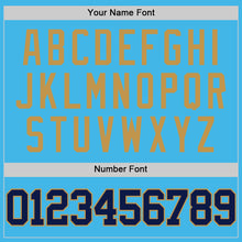 Charger l'image dans la galerie, Custom Sky Blue Navy-Old Gold Authentic Basketball Jersey